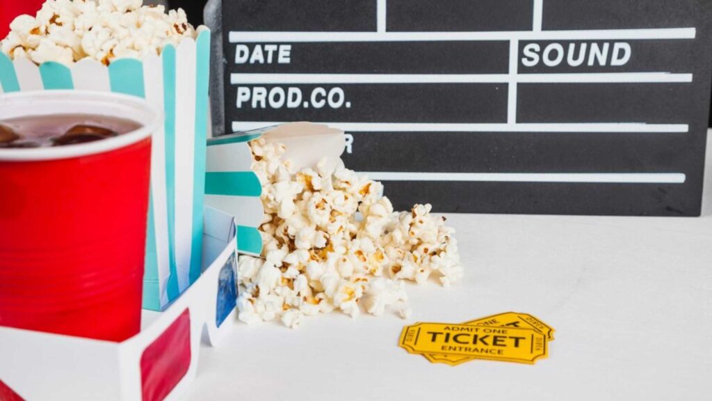 Create a Buzz for Your Film Before Release ; popcorn and tickets